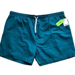 Abound NWT Mens Teal Swim Trunks Size XXL